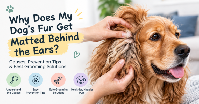 Why does my dog’s fur get matted behind the ears?