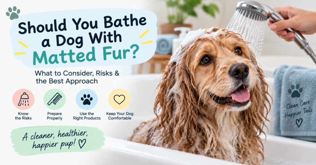 Should You Bathe a Dog With Matted Fur?